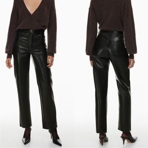 Aritzia Wilfred Melina Faux Leather Pants